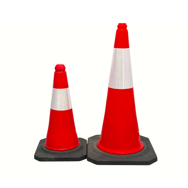 50/75/100 cm højsyns PE-reflekterende trafiksikkerhedskegle til vejstyring
