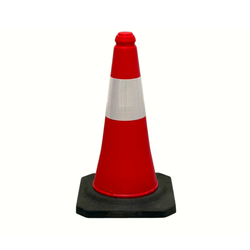 50/75/100 cm højsyns PE-reflekterende trafiksikkerhedskegle til vejstyring