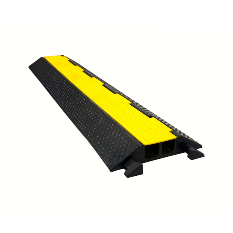 Gummibase Engineering-Grade Yellow Cover 2-Channel Heavy Duty Kabelbeskytter