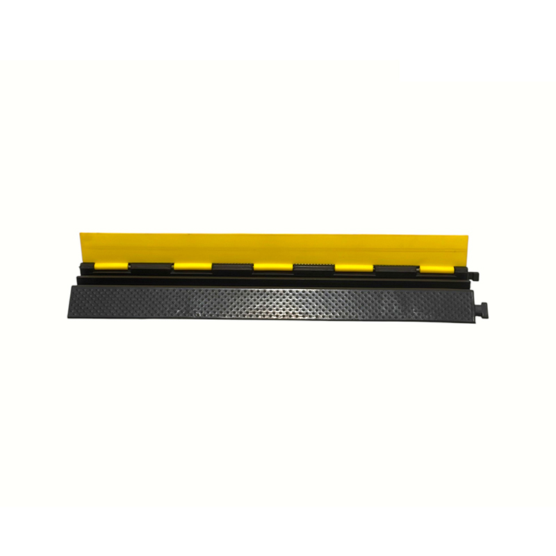 Gummibase Engineering-Grade Yellow Cover 2-Channel Heavy Duty Kabelbeskytter