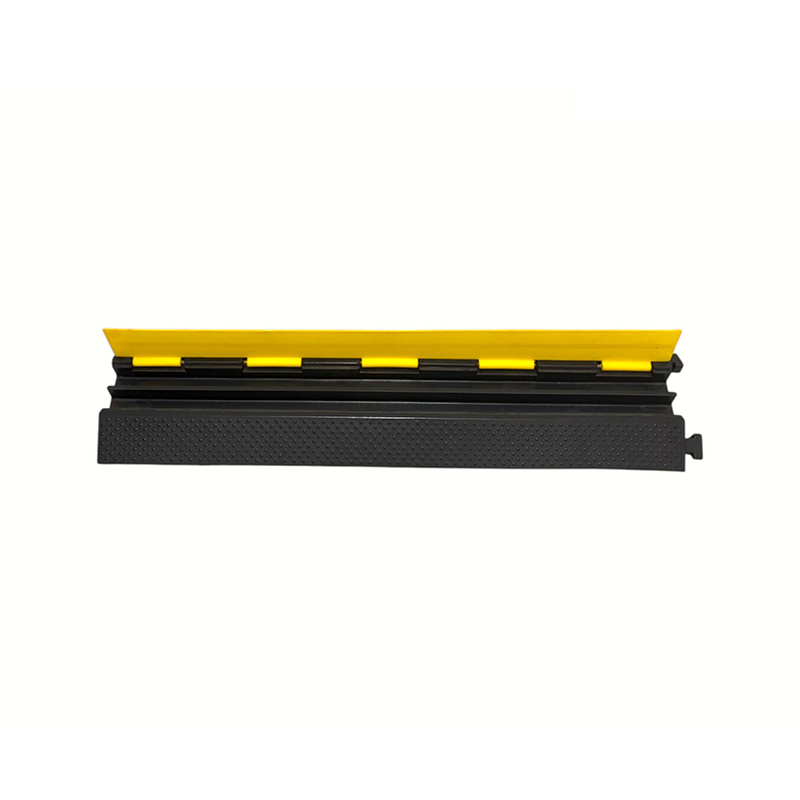 Gummibase Engineering-Grade Yellow Cover 2-Channel Heavy Duty Kabelbeskytter