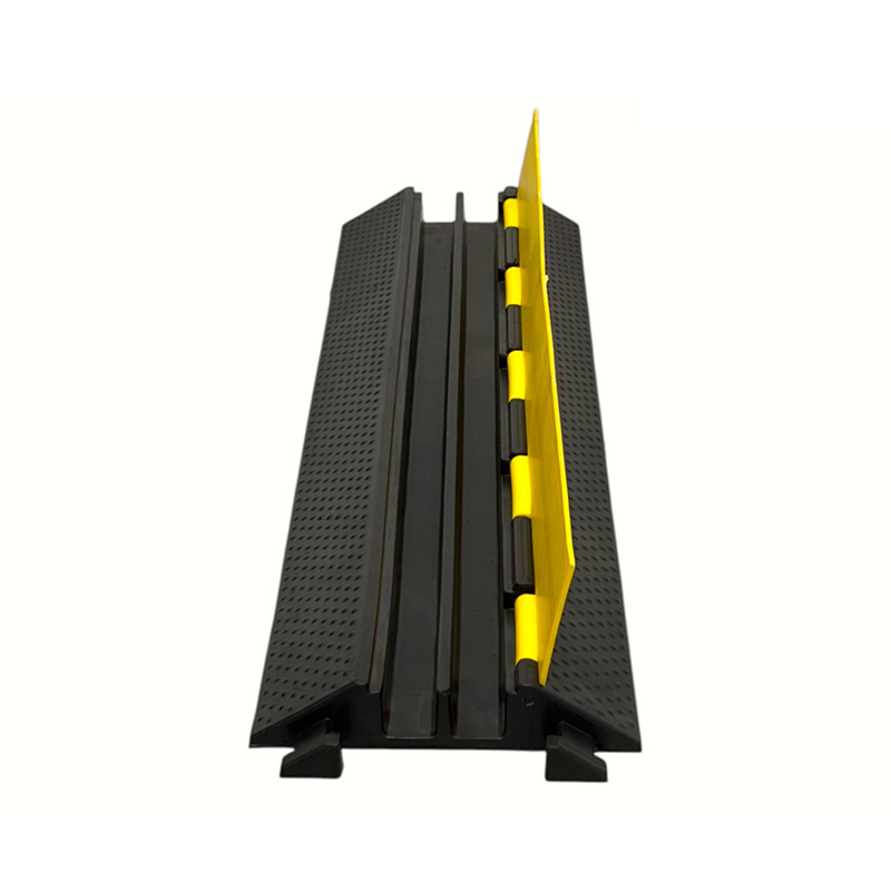 Gummibase Engineering-Grade Yellow Cover 2-Channel Heavy Duty Kabelbeskytter