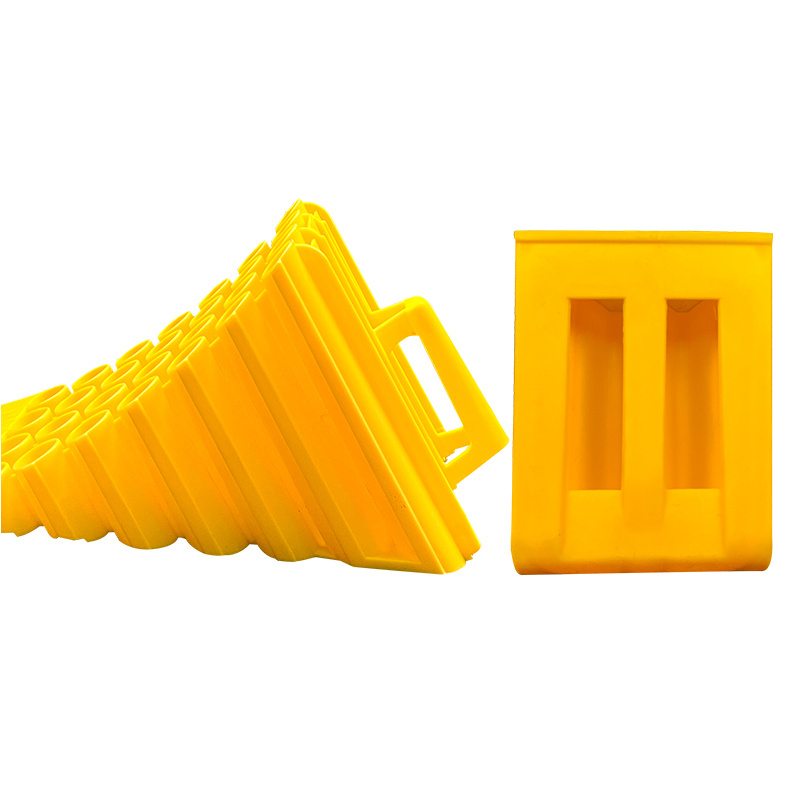 High-Grip trekantet design Kraftige anti-slip gummihjulstop