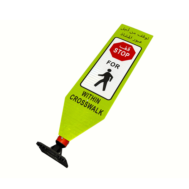 Fleksibel Traffic Delineator-skiltstavle med slagfast elastisk base
