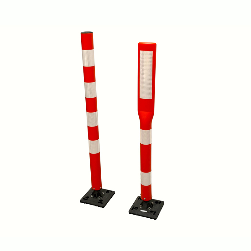Overflademonteret trafikafgrænserstolpe med skruebund