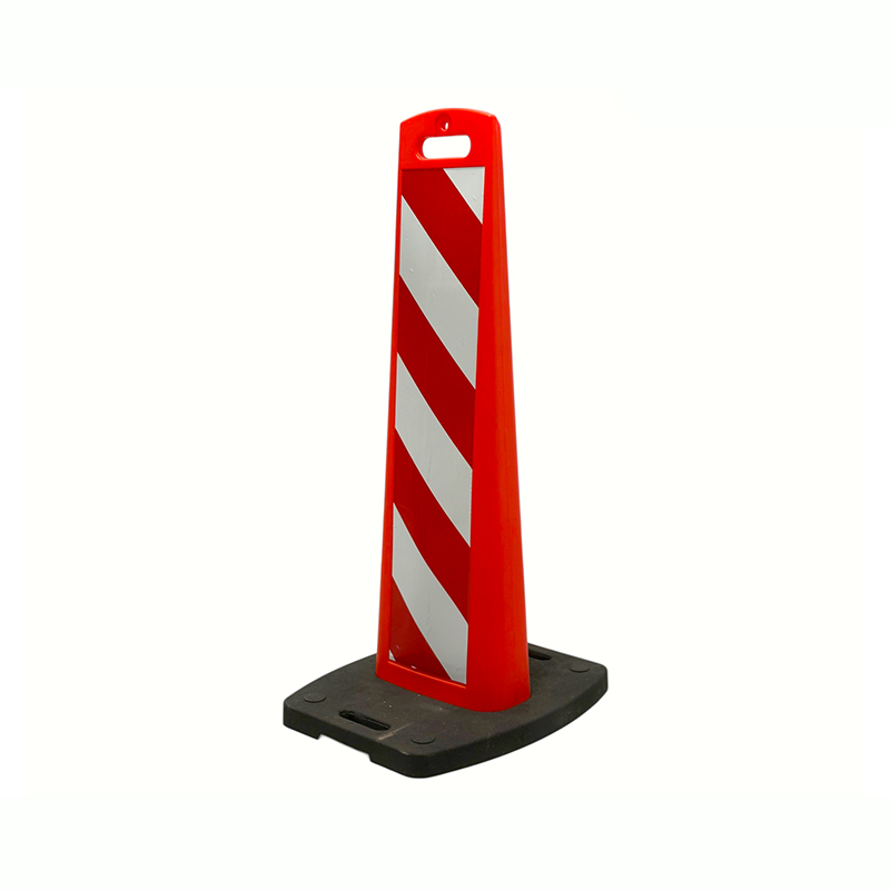 Heavy-Duty Traffic Delineator Panel med vægtet genbrugsgummi base