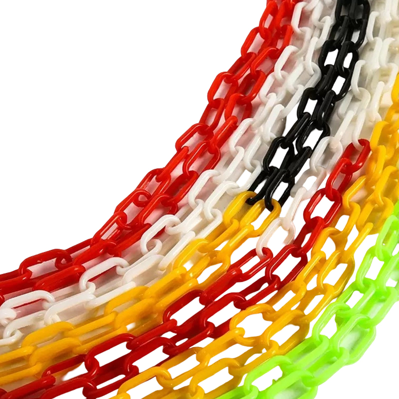 Højelastisk plastik sikkerhedsbarrierekæde