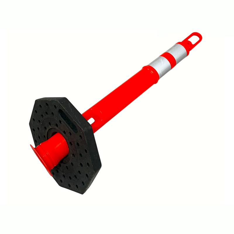 Heavy Duty Trafikadvarselsstolpe med tophåndtag