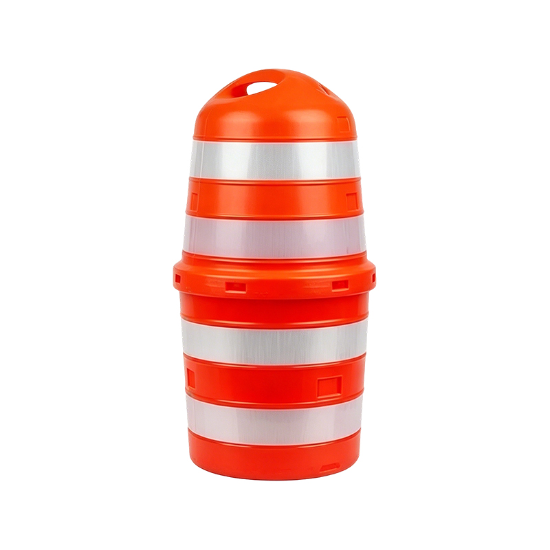 Todelt HDPE-trafiktromle med stort tophåndtag