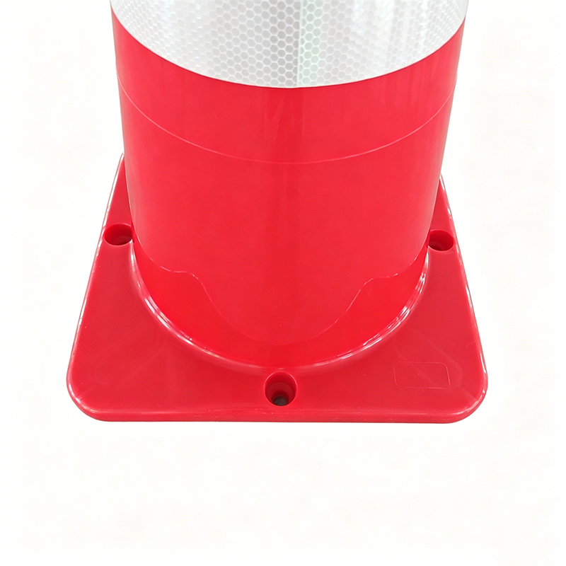 Wide-body LDPE-plastik trafikkegle med reflekterende kraver