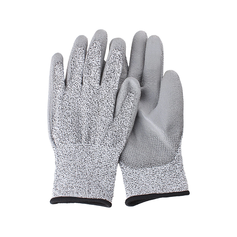 Anti Cutting dyppet PU handsker
