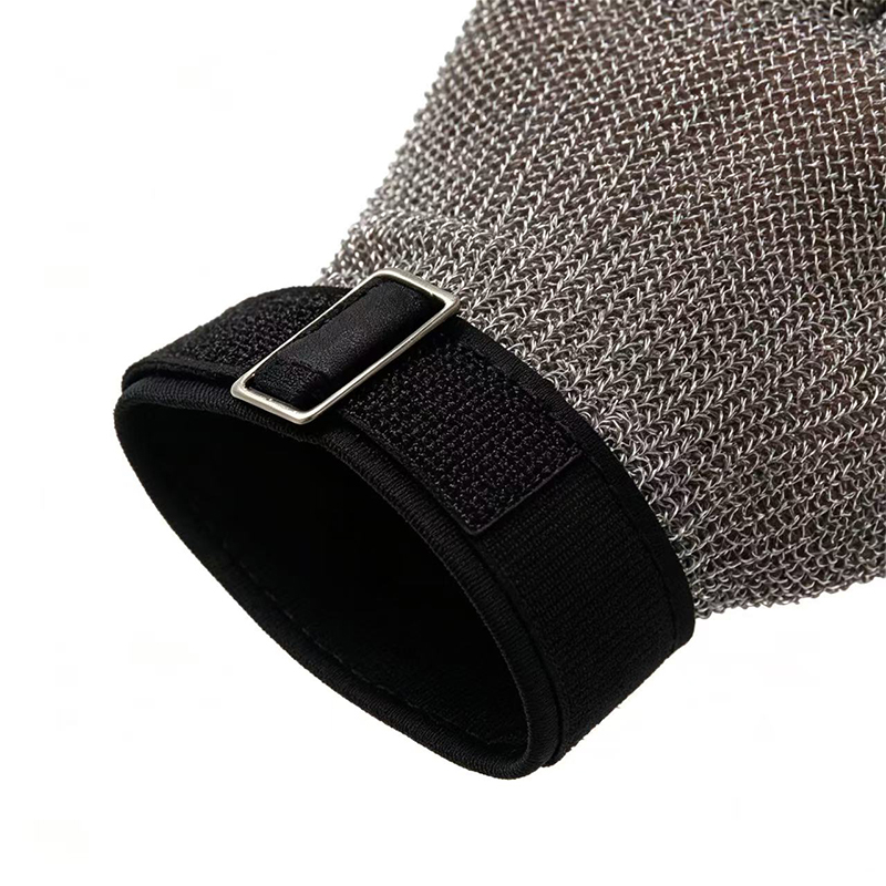 Rustfrit stål Ring Mesh Anti Cutting Handsker