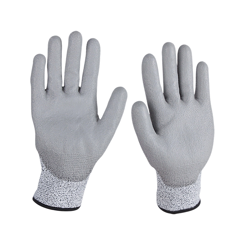 Anti Cutting dyppet PU handsker