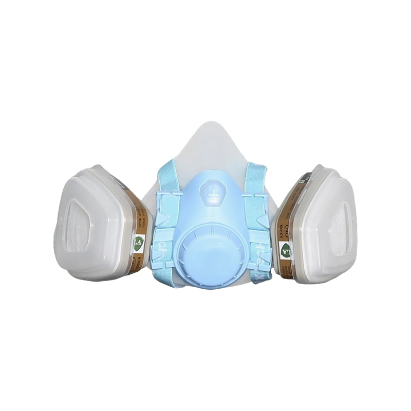 Dobbelt filter silikone gasmaske