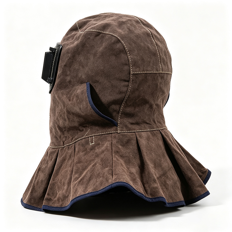 Carbon Brown Kohud Flip-Up svejsehætte maske