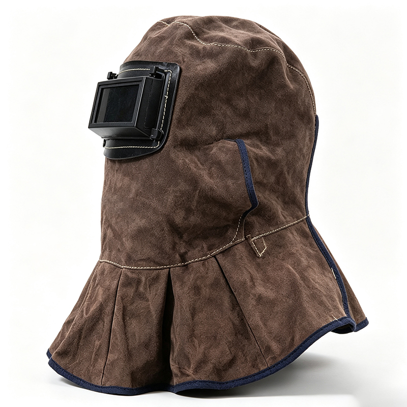 Carbon Brown Kohud Flip-Up svejsehætte maske