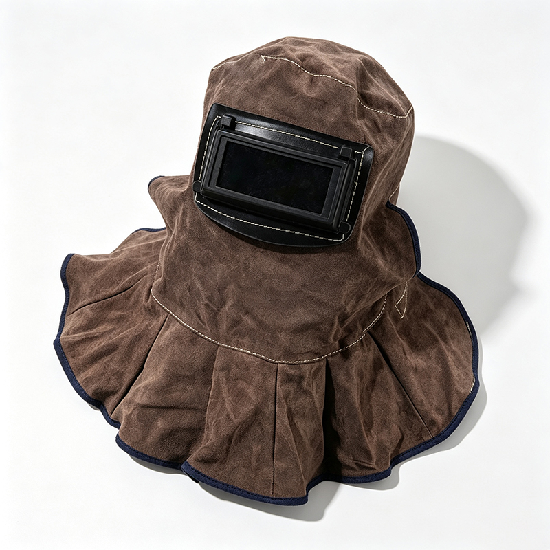 Carbon Brown Kohud Flip-Up svejsehætte maske