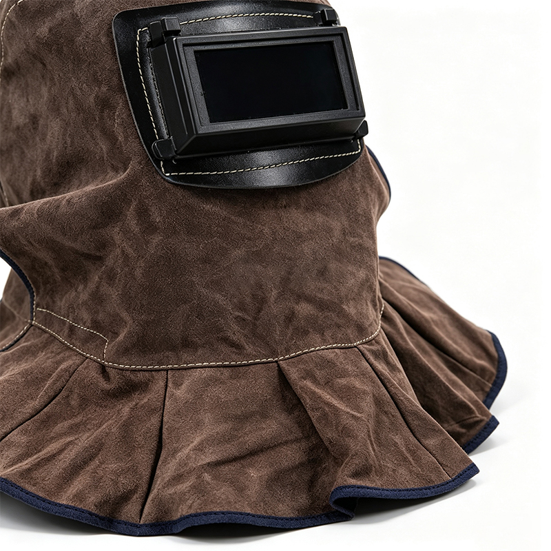 Carbon Brown Kohud Flip-Up svejsehætte maske