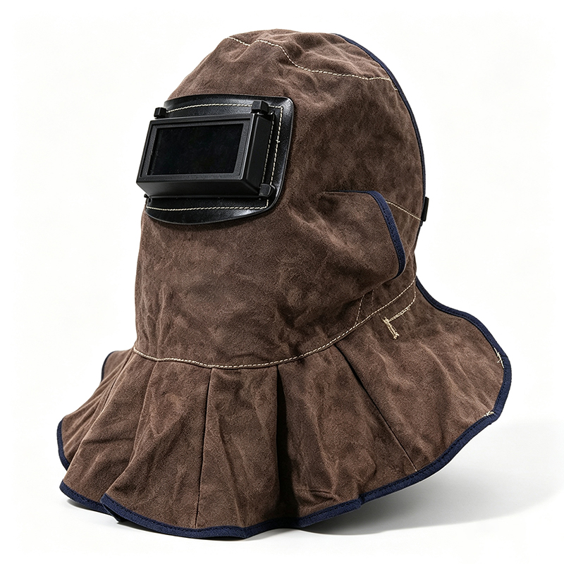 Carbon Brown Kohud Flip-Up svejsehætte maske
