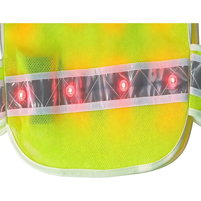 Aktiv belyst LED-reflekterende sikkerhedsvest