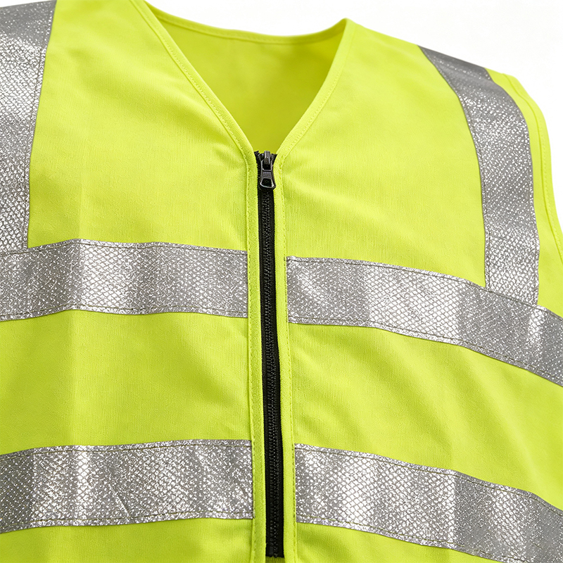 Sikkerhedsrefleksvest med høj synlighed