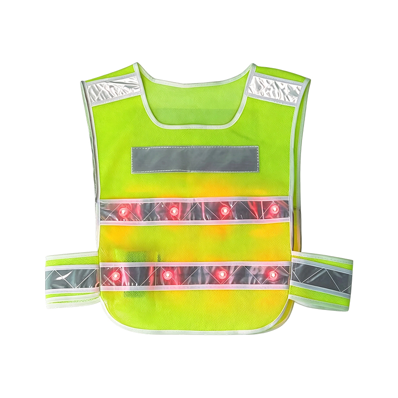 Aktiv belyst LED-reflekterende sikkerhedsvest